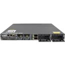 Cisco Catalyst WS-C3750X-48T-L 48-Port RJ-45 GE Switch +Module C3KX-NM-10G 2x PSU