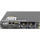 Cisco Catalyst WS-C3750X-48T-L 48-Port RJ-45 GE Switch +Module C3KX-NM-10G 2x PSU