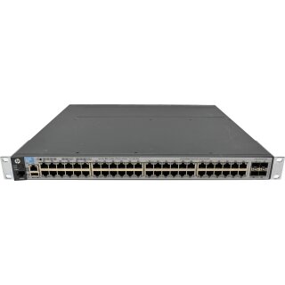 HP E3800 J9576A 48-Port RJ-45 GE Switch 4x 10G SFP+ Rack Ears 2x PSU Module J9577A