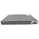 Cisco WS-C3560X-24P-S 24-Port PoE+ RJ-45 GE 1x PSU + C3KX-NM-1G Rack Ears