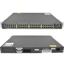 Cisco WS-C2960S-48FPD-L 48-Port PoE+ RJ-45 GE 2-Port SFP+ 10G Rack Ears