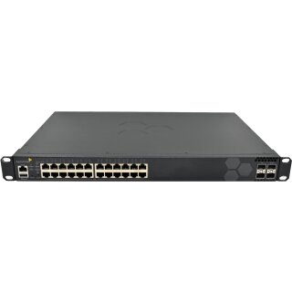 Aerohive AH-SR2024P 24-Port PoE+ RJ-45 GE Switch 4x 1G SFP +Rack Ears