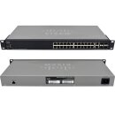 Cisco SG350-28 SG350-28-K9 26-Port RJ-45 GE Switch 4x SFP +Rack Ears