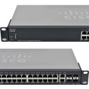 Cisco SG350-28 SG350-28-K9 26-Port RJ-45 GE Switch 4x SFP +Rack Ears