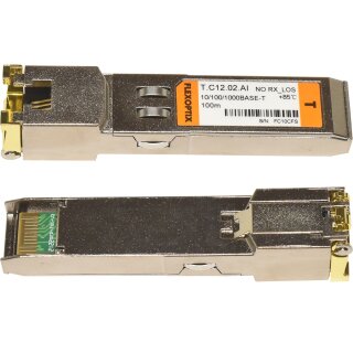 FlexOptix GBIC T.C12.02.AI 1000-Base-T SFP RJ-45 100m Transceiver