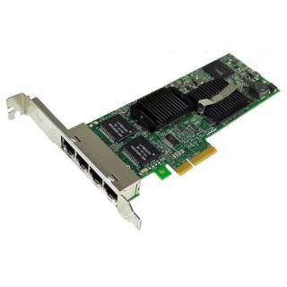 Intel PRO/1000VT Quad Port PCIe Gigabit Ethernet Server Adapter Dell P/N 0HM9JY FP