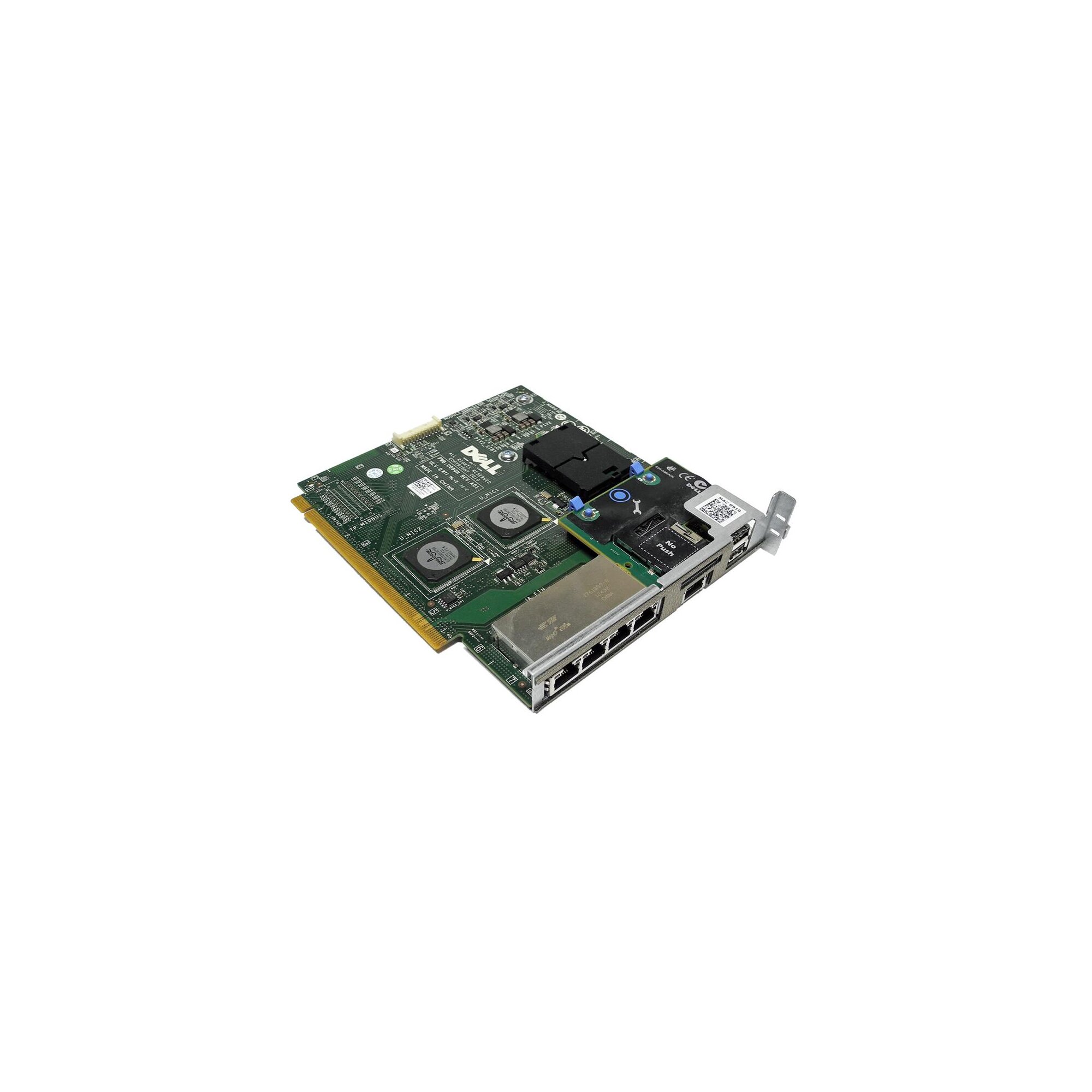 Dell Poweredge R910 Riser Board 4x Ethernet 2x Usb Ports 0fmy1t Piospartslap 