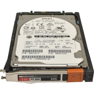 HGST 600GB 2.5“ 10K 6G SAS HDD Festplatte HUC101860CSS200 mit EMC Rahmen 005051465